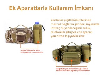 Protector Plus Taktik Bel Çantası (kamuflaj-haki) - 5