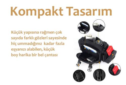 Protector Plus Taktik Bel Çantası (siyah) - 2