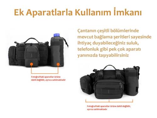 Protector Plus Taktik Bel Çantası (siyah) - 5