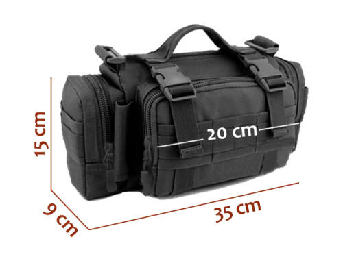 Protector Plus Taktik Bel Çantası (siyah) - 8