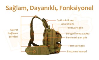 Protector Plus Taktik Çanta (haki) - 3