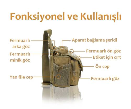 Protector Plus Shoulder Bag (Khaki) - 3