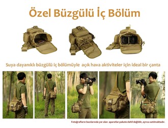 Protector Plus Tek Omuz Çanta (Haki) - Thumbnail