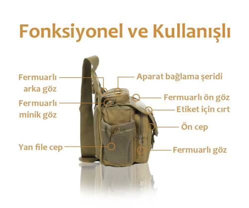 Protector Plus Tek Omuz Çanta (Haki) - 3