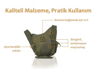 Protector Plus Tek Omuz Çanta (Haki Yeşil) - 2