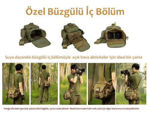 Protector Plus Tek Omuz Çanta (Haki Yeşil) - 4