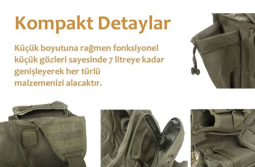 Protector Plus Tek Omuz Çanta (Haki Yeşil) - 5