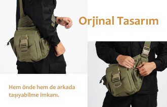 Protector Plus Tek Omuz Çanta (Haki Yeşil) - 7