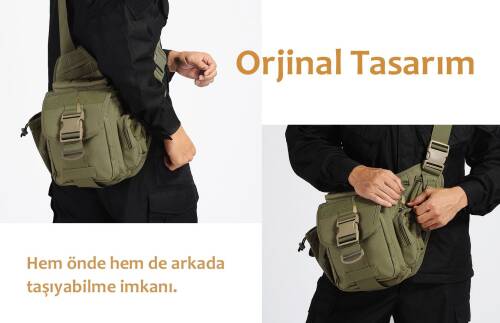 Protector Plus Tek Omuz Çanta (Haki Yeşil) - 7
