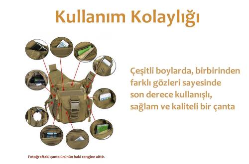 Protector Plus Tek Omuz Çanta (Haki Yeşil) - 8