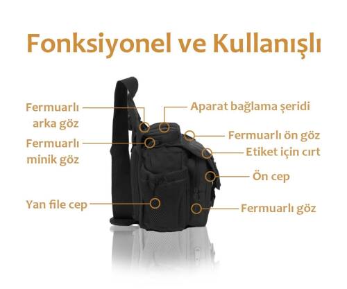 Protector Plus Tek Omuz Çanta (Siyah) - 3