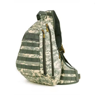 Protector Plus Single Shoulder Tactical Backpack Gray Camouflage