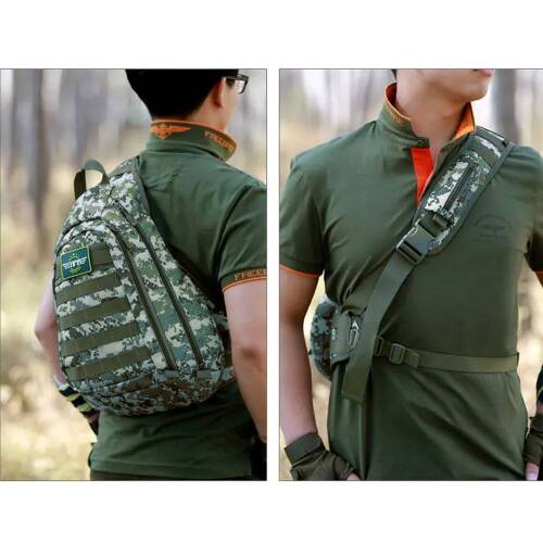 Protector Plus Tek Omuz Taktik Sırt Çanta Gri Kamuflaj - 4