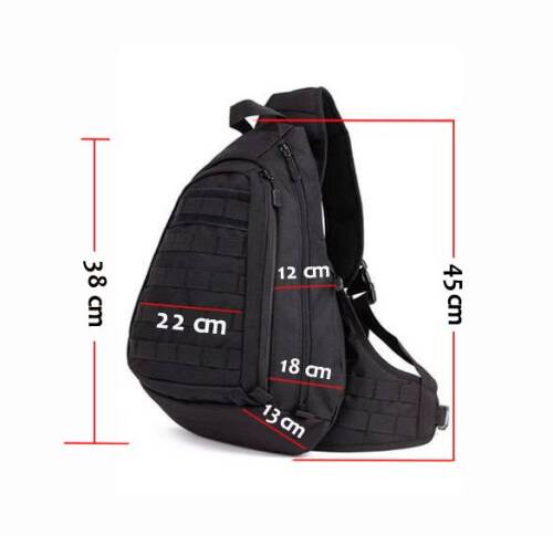 Protector Plus Tek Omuz Taktik Sırt Çanta Siyah - 5