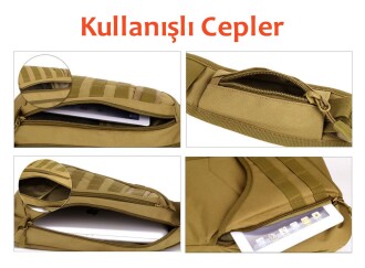 Protector Plus Tek Omuz Taktik Sırt Çantası Haki - 4