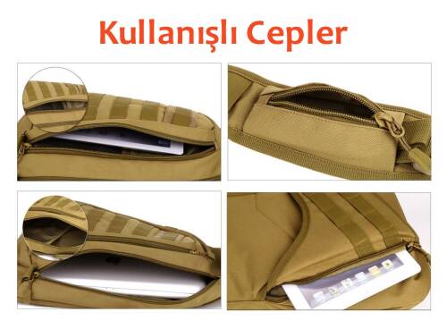 Protector Plus Tek Omuz Taktik Sırt Çantası Haki - 4