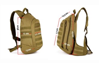 Protector Plus Tek Omuz Taktik Sırt Çantası Haki - 8