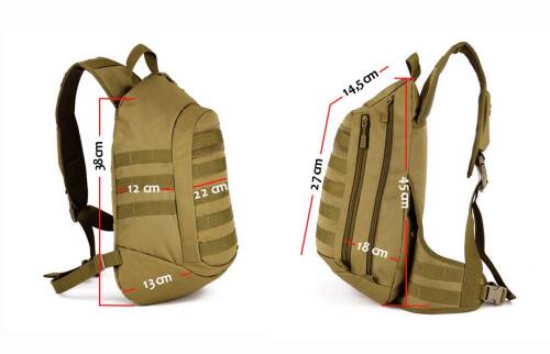 Protector Plus Tek Omuz Taktik Sırt Çantası Haki - 8