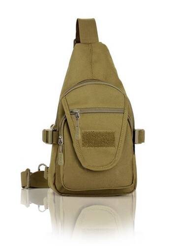 Protector Plus Single Shoulder Triangle Backpack (Army Green) - 1