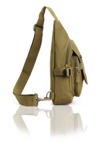 Protector Plus Single Shoulder Triangle Backpack (Army Green) - 3
