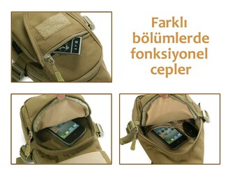 Protector Plus Single Shoulder Triangle Backpack (Army Green) - 6