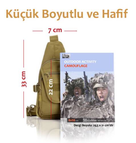 Protector Plus Üçgen Tek Omuz Çantası (Haki) - 5