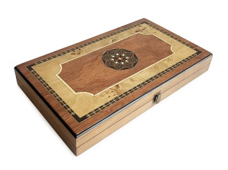 Pure Gül Mazel Masif Ahşap Tavla Numeratörlü - 2