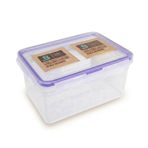 Puro Saklama Kutusu S-1,4 LT, Hava Geçirmez Sızdırmaz 1 Yıllık Nem Koruma (2 Adet Boveda %69 8g Dahil) - 1