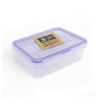 Puro Saklama Kutusu XS-850 ml, Hava Geçirmez Sızdırmaz 1 Yıllık Nem Koruma (Boveda %69 8g Dahil)