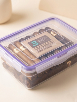 Puro Saklama Kutusu XS-850 ml, Hava Geçirmez Sızdırmaz 1 Yıllık Nem Koruma (Boveda %69 8g Dahil) - 3