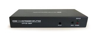 PWAY HDMI 1x4 Kanal Infraredli Uzatıcı ve Splitter 50m Extender - Thumbnail