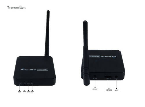 PWAY Kablosuz HDMI Uzatıcı 50m Wireless Extender IP Infraredli