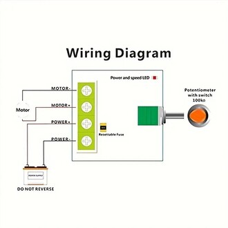 PWM DC Motor Hız Ayarlayıcı 1.8V 3V 5V 6V 12V Hız Regülator Düğmesi 2A 1803bk - Thumbnail