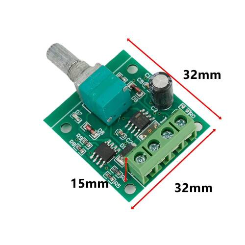 PWM DC Motor Hız Ayarlayıcı 1.8V 3V 5V 6V 12V Hız Regülator Düğmesi 2A 1803bk - 3