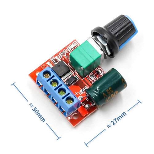 PWM DC Motor Hız Ayarlayıcı 5V-35V Speed Regulator Switch 5A Switch Function LED Dimmer - 4
