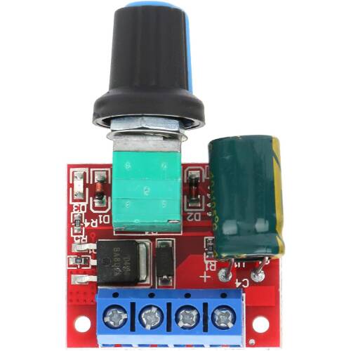 PWM DC Motor Hız Ayarlayıcı 5V-35V Speed Regulator Switch 5A Switch Function LED Dimmer - 7