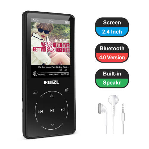 Ruizu D16 Dokunmatik Bluetooth MP3 Çalar 8GB - 4