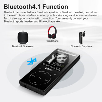 Ruizu D16 Dokunmatik Bluetooth MP3 Çalar 8GB - 5