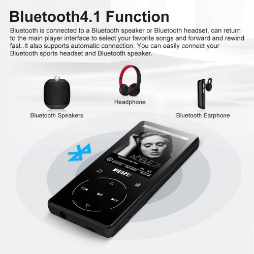 Ruizu D16 Dokunmatik Bluetooth MP3 Çalar 8GB - 5