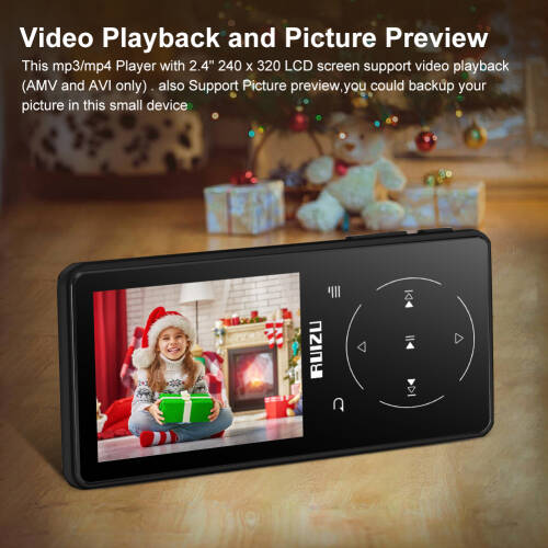 Ruizu D16 Dokunmatik Bluetooth MP3 Çalar 8GB - 7