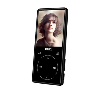 Ruizu - Ruizu D16 Bluetooth MP3 Player with Earphone (Black) 8 GB