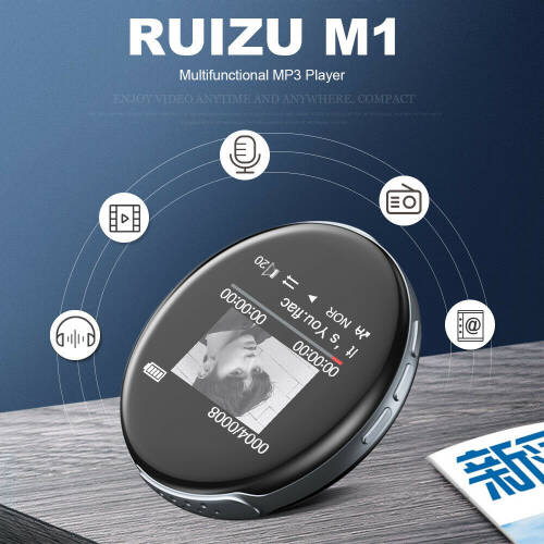 Ruizu M1 Mini Hoparlörlü Bluetooth MP3 Çalar 16GB - 4