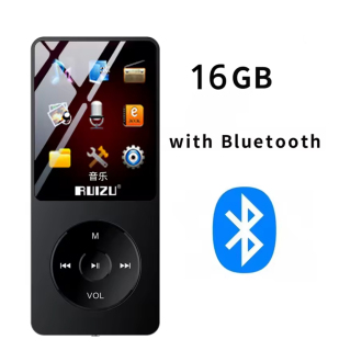Ruizu X02-B Bluetooth 5.0 Ultra İnce MP3 MP4 Çalar Radyo 16GB MP3 Player - 2