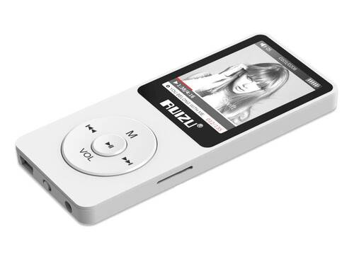 Ruizu X02 Ultra İnce MP3 Çalar 4GB FM Radyo Beyaz