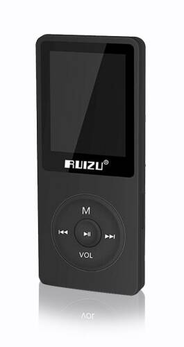 Ruizu X02 Ultra İnce MP3 Çalar 4GB FM Radyo Siyah - 2