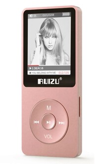 Ruizu X02 Ultra İnce MP3 Çalar 8GB FM Radyo Gold Sarı - Thumbnail