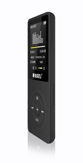 Ruizu X02 Ultra İnce MP3 Çalar 8GB FM Radyo Siyah - Thumbnail