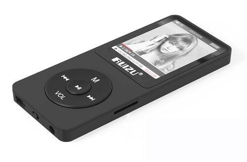 Ruizu X02 Ultra İnce MP3 Çalar 8GB FM Radyo Siyah