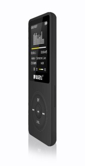 Ruizu X02 Ultra İnce MP3 Çalar 8GB FM Radyo Siyah - 3