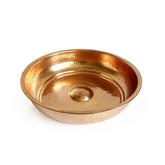 Shark Anatolian Copper Turkish Bath Hammam Bowl 